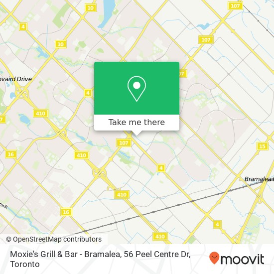 Moxie's Grill & Bar - Bramalea, 56 Peel Centre Dr plan