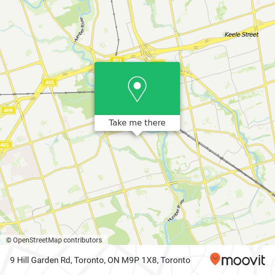 9 Hill Garden Rd, Toronto, ON M9P 1X8 map