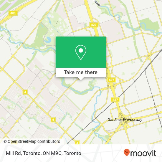 Mill Rd, Toronto, ON M9C map