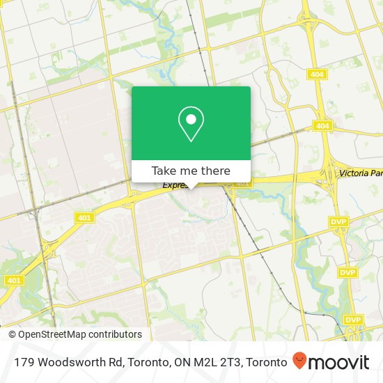 179 Woodsworth Rd, Toronto, ON M2L 2T3 map