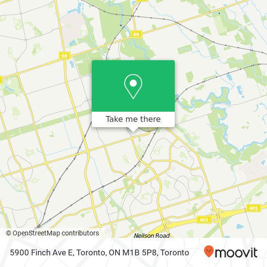 5900 Finch Ave E, Toronto, ON M1B 5P8 map