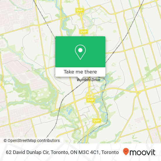 62 David Dunlap Cir, Toronto, ON M3C 4C1 map