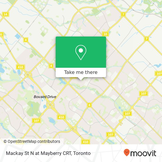 Mackay St N at Mayberry CRT map