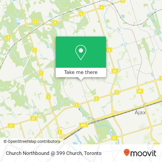 Church Northbound @ 399 Church map