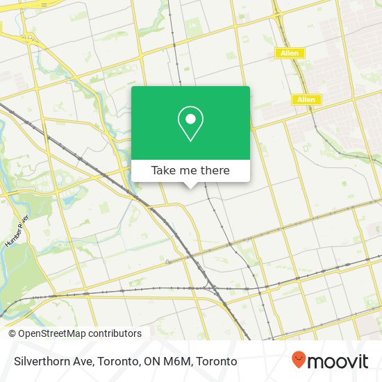 Silverthorn Ave, Toronto, ON M6M map