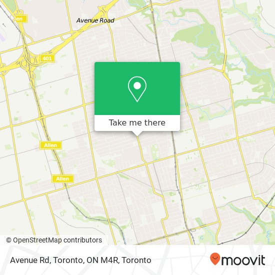 Avenue Rd, Toronto, ON M4R plan