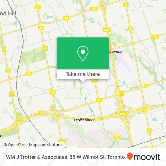WM J Trotter & Associates, 85 W Wilmot St map