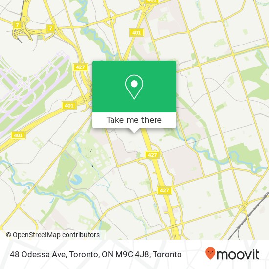 48 Odessa Ave, Toronto, ON M9C 4J8 map