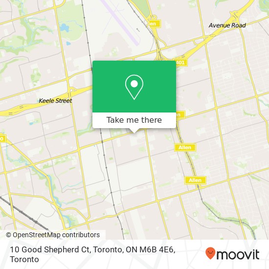 10 Good Shepherd Ct, Toronto, ON M6B 4E6 map