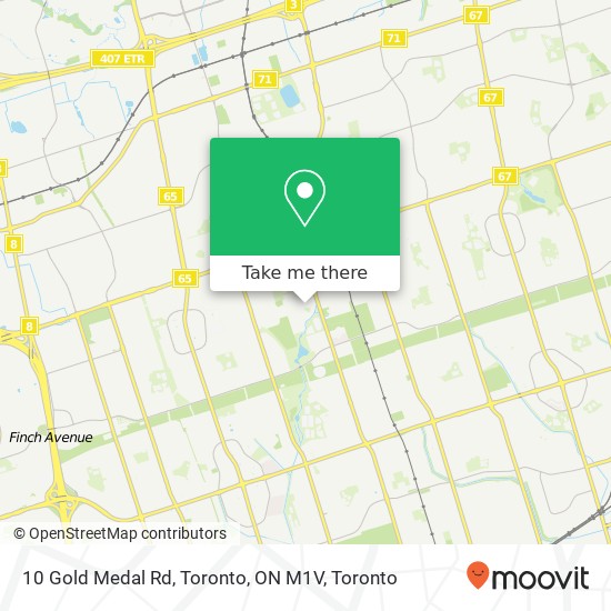10 Gold Medal Rd, Toronto, ON M1V plan