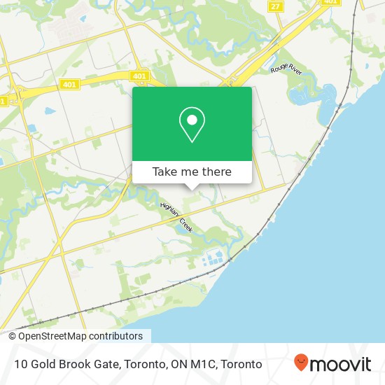 10 Gold Brook Gate, Toronto, ON M1C plan