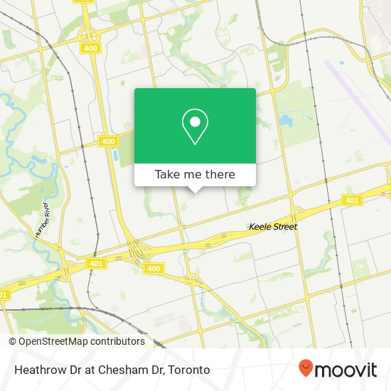 Heathrow Dr at Chesham Dr map