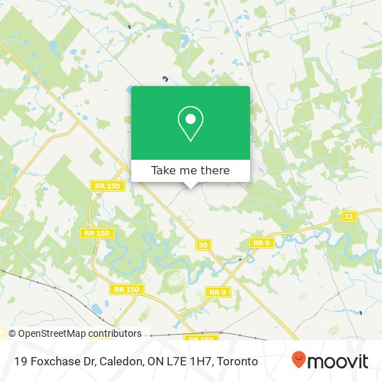 19 Foxchase Dr, Caledon, ON L7E 1H7 map