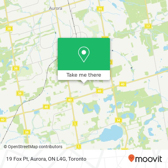 19 Fox Pt, Aurora, ON L4G plan