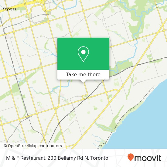M & F Restaurant, 200 Bellamy Rd N map