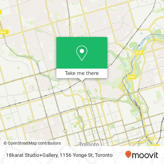 18karat Studio+Gallery, 1156 Yonge St map