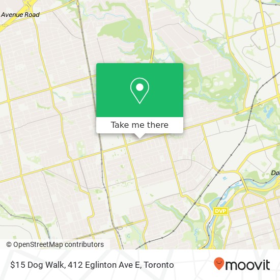 $15 Dog Walk, 412 Eglinton Ave E map