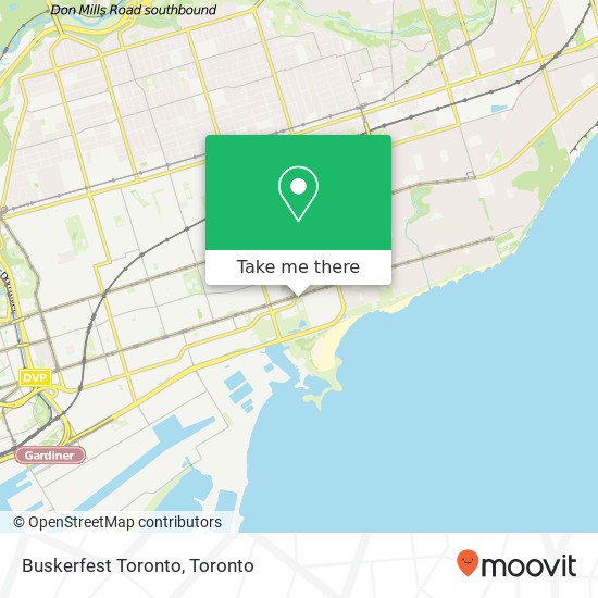 Buskerfest Toronto map