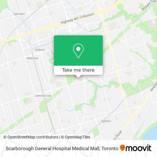 Scarborough General Hospital Medical Mall map