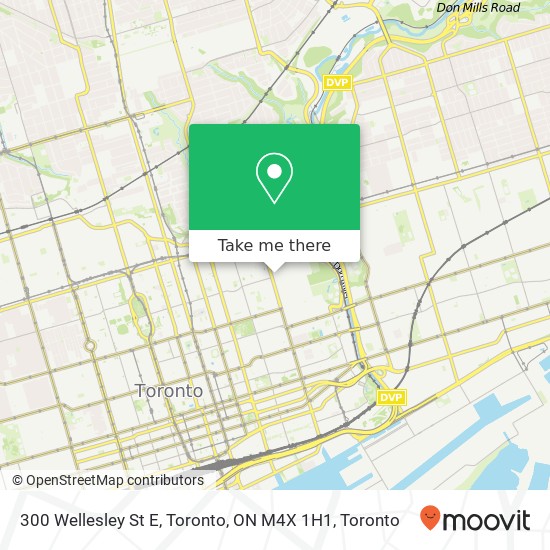 300 Wellesley St E, Toronto, ON M4X 1H1 map