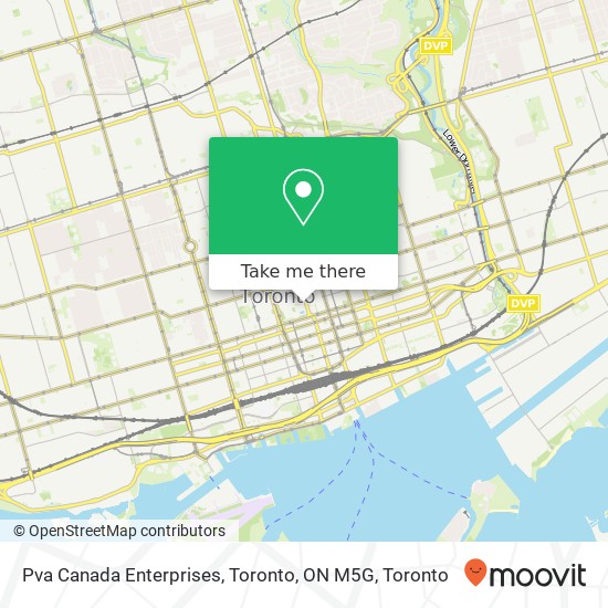 Pva Canada Enterprises, Toronto, ON M5G plan