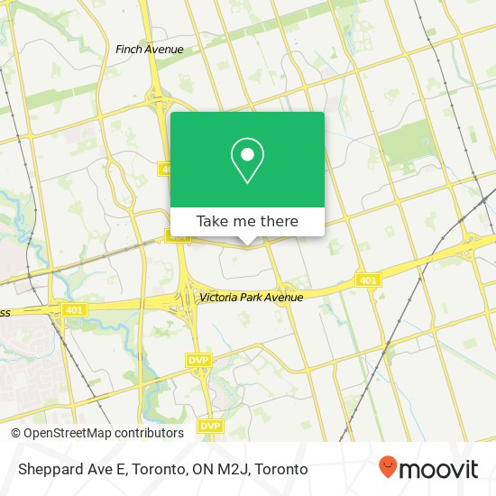 Sheppard Ave E, Toronto, ON M2J plan