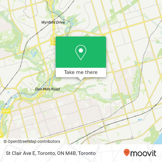 St Clair Ave E, Toronto, ON M4B plan
