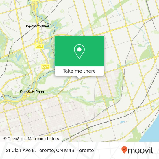 St Clair Ave E, Toronto, ON M4B map