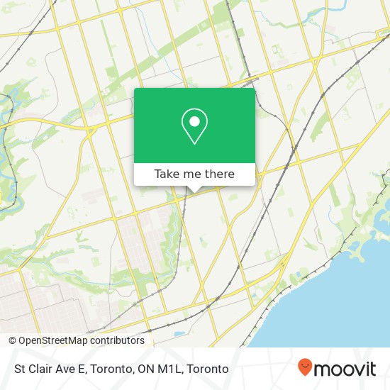 St Clair Ave E, Toronto, ON M1L plan