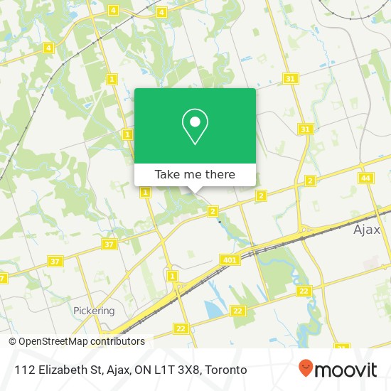 112 Elizabeth St, Ajax, ON L1T 3X8 map