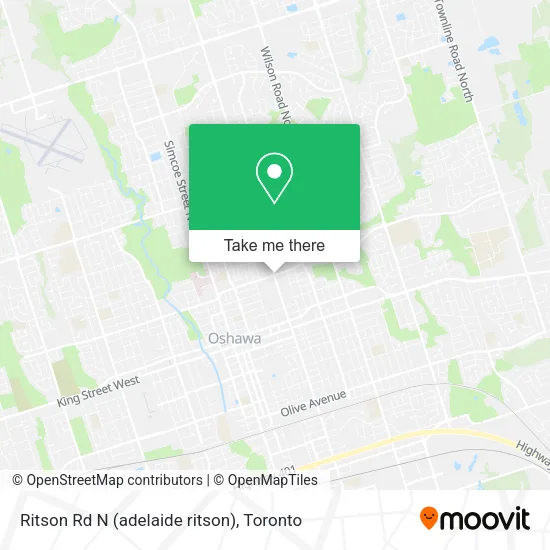 Ritson Rd N (adelaide ritson) map