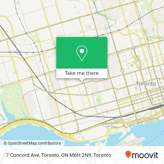 7 Concord Ave, Toronto, ON M6H 2N9 map