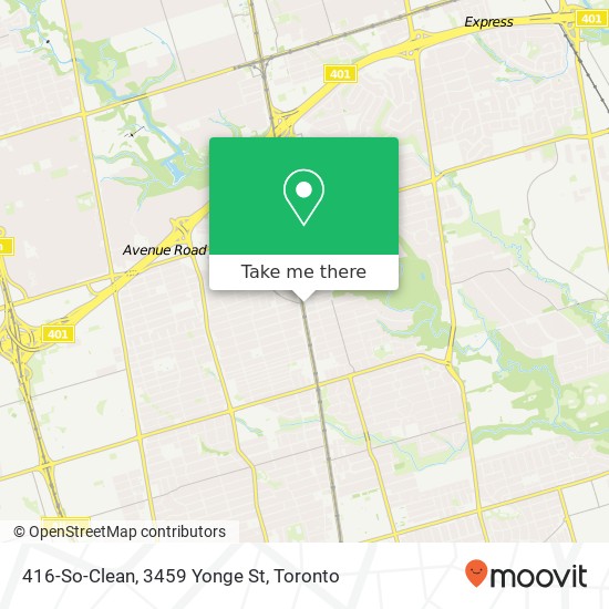 416-So-Clean, 3459 Yonge St map