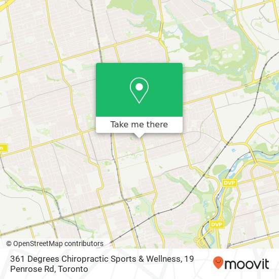 361 Degrees Chiropractic Sports & Wellness, 19 Penrose Rd map