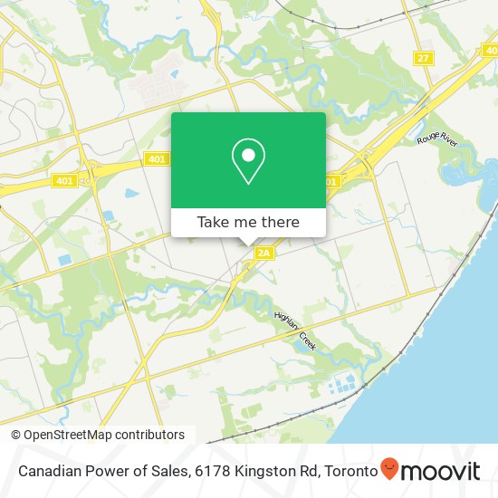 Canadian Power of Sales, 6178 Kingston Rd map