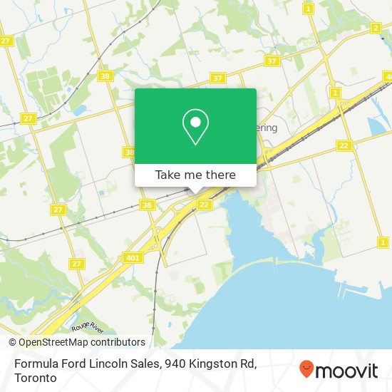 Formula Ford Lincoln Sales, 940 Kingston Rd plan