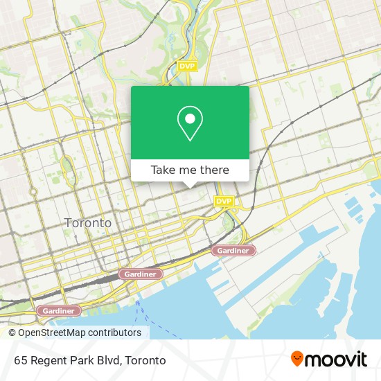65 Regent Park Blvd map