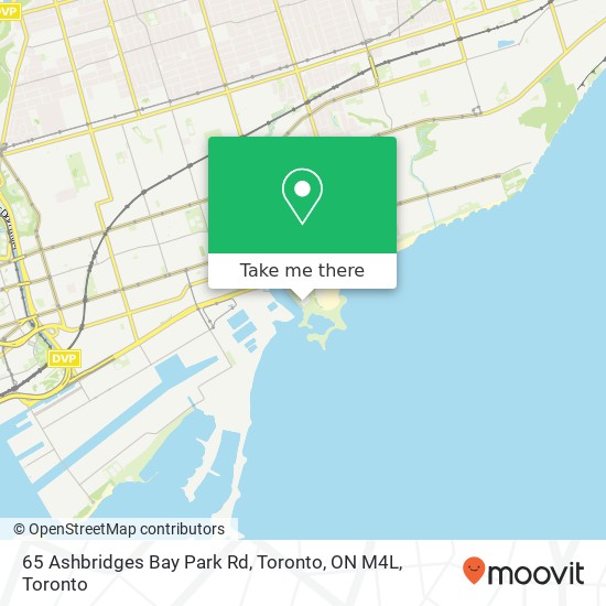 65 Ashbridges Bay Park Rd, Toronto, ON M4L map