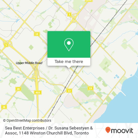 Sea Best Enterprises / Dr. Susana Sebestyen & Assoc, 1148 Winston Churchill Blvd map