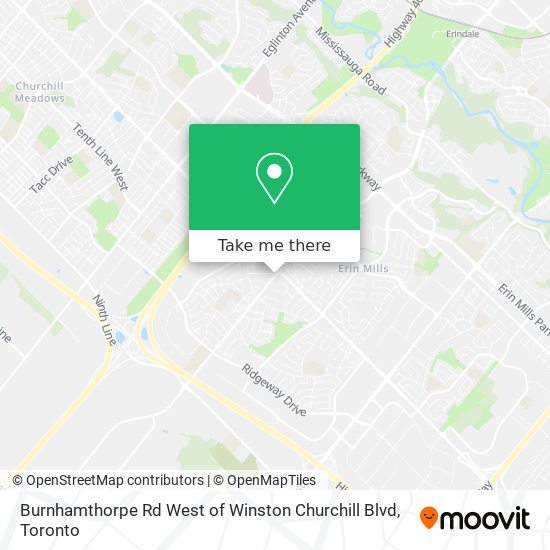 Burnhamthorpe Rd West of Winston Churchill Blvd plan