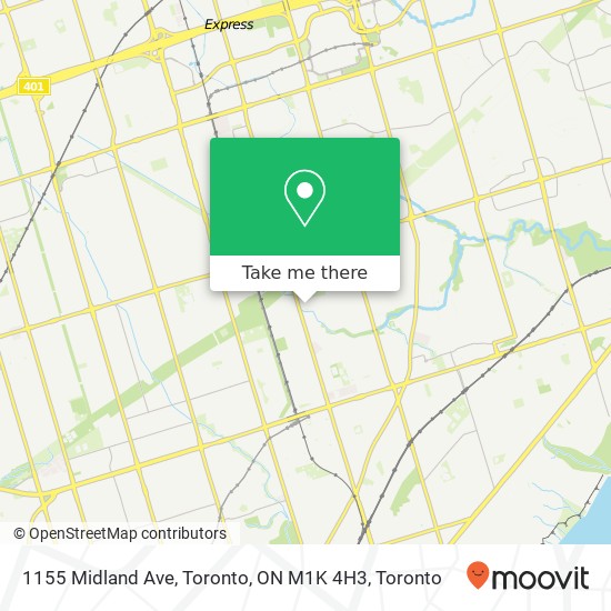 1155 Midland Ave, Toronto, ON M1K 4H3 map
