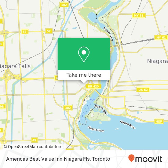 Americas Best Value Inn-Niagara Fls map