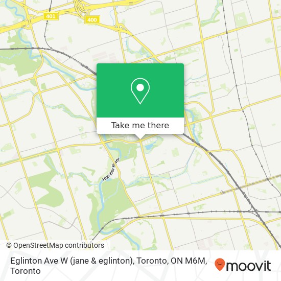 Eglinton Ave W (jane & eglinton), Toronto, ON M6M map