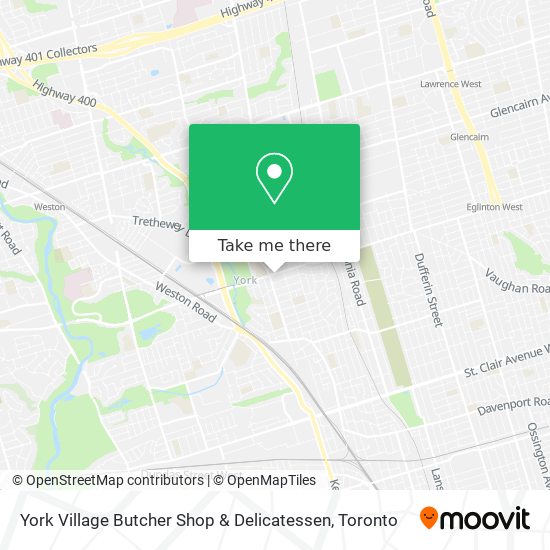 York Village Butcher Shop & Delicatessen map