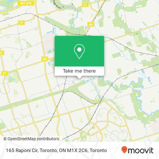 165 Raponi Cir, Toronto, ON M1X 2C6 map