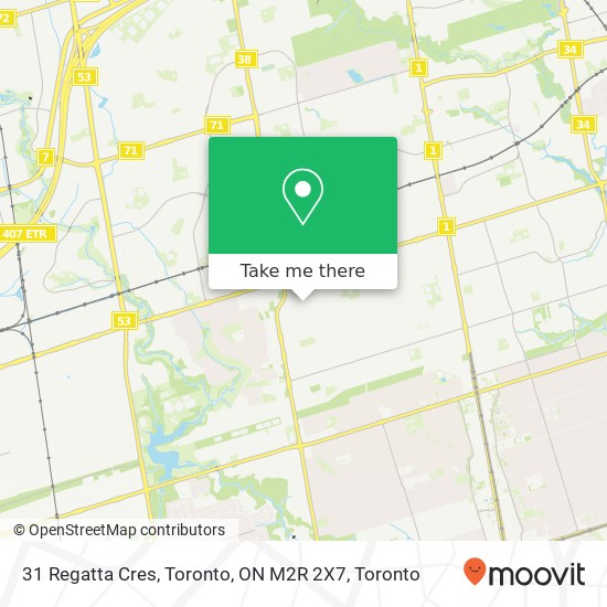 31 Regatta Cres, Toronto, ON M2R 2X7 map
