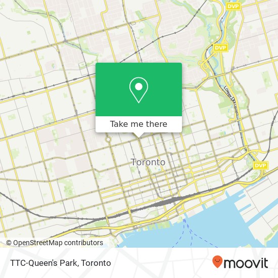 TTC-Queen's Park map