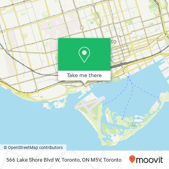 566 Lake Shore Blvd W, Toronto, ON M5V map
