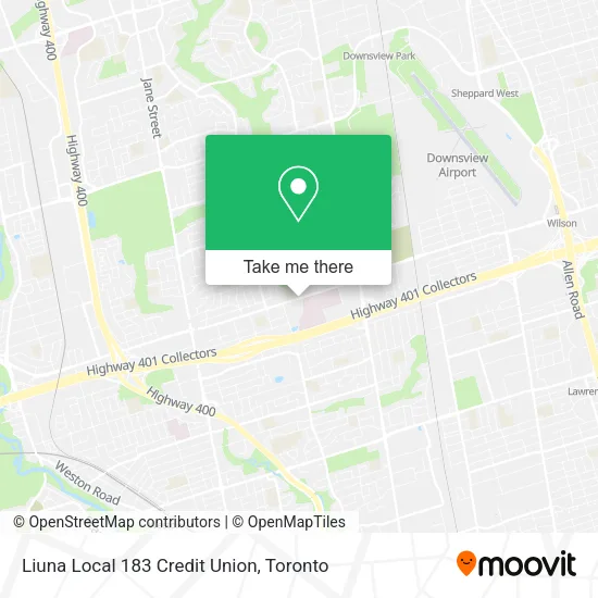 Liuna Local 183 Credit Union map