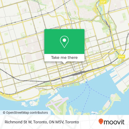 Richmond St W, Toronto, ON M5V map
